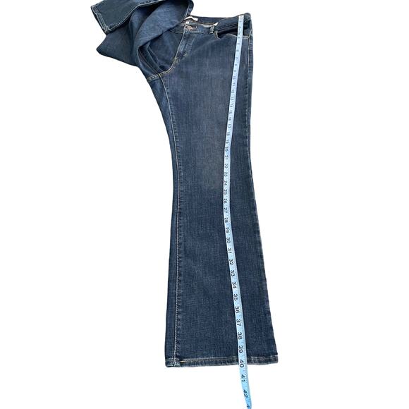 Levi's Women's Dark Wash Basic Stretch Mid-Rise Classic Bootcut Jeans Size 12 - Picture 10 of 10